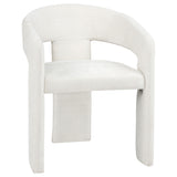 Carlow White Upholstered Dining Arm Chair (Set of 2) - Ornate Home