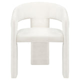 Carlow White Upholstered Dining Arm Chair (Set of 2) - Ornate Home