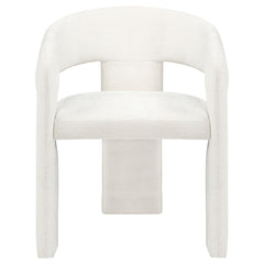 Carlow White Upholstered Dining Arm Chair (Set of 2) - Ornate Home
