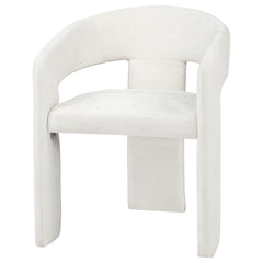 Carlow White Upholstered Dining Arm Chair (Set of 2) - Ornate Home
