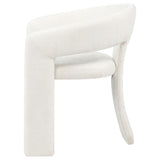 Carlow White Upholstered Dining Arm Chair (Set of 2) - Ornate Home