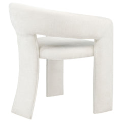 Carlow White Upholstered Dining Arm Chair (Set of 2) - Ornate Home