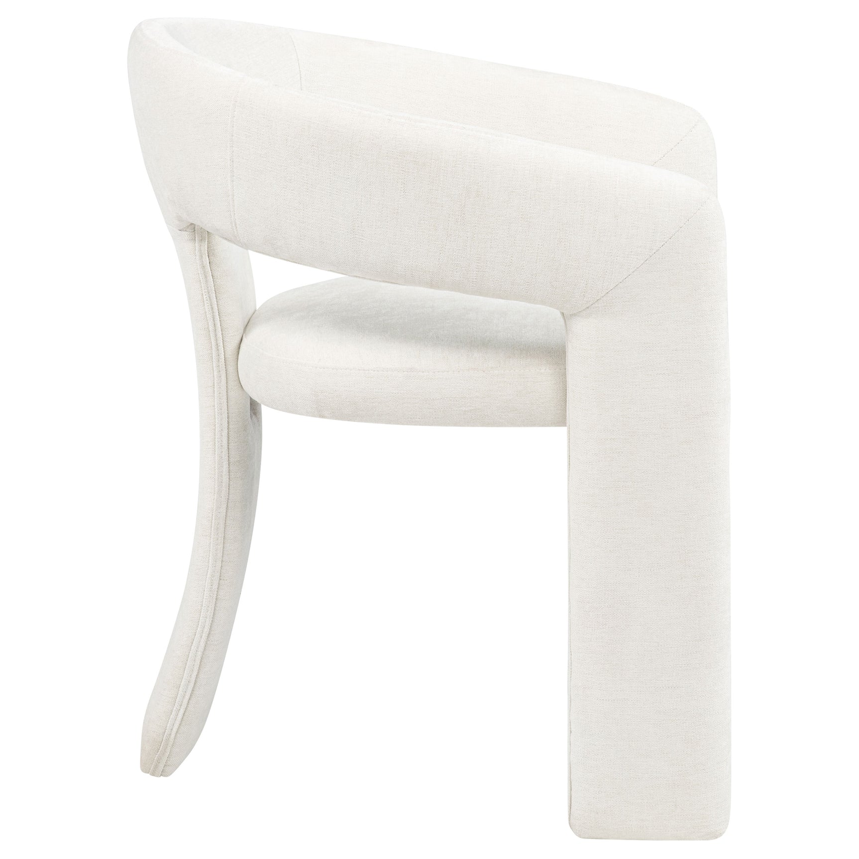 Carlow White Upholstered Dining Arm Chair (Set of 2) - Ornate Home