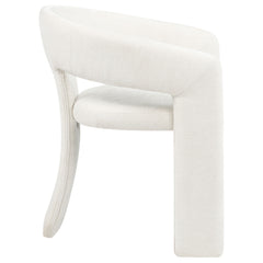 Carlow White Upholstered Dining Arm Chair (Set of 2) - Ornate Home