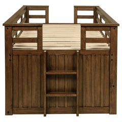 Carlsbad Medium Brown Wood Twin Captains Bed With Trundle - Ornate Home