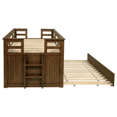 Carlsbad Medium Brown Wood Twin Captains Bed With Trundle - Ornate Home