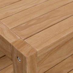 Carlsbad Natural Teak Wood Outdoor Patio Coffee Table - Ornate Home