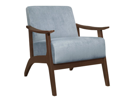 Carlson Blue Gray Accent Chair - Ornate Home