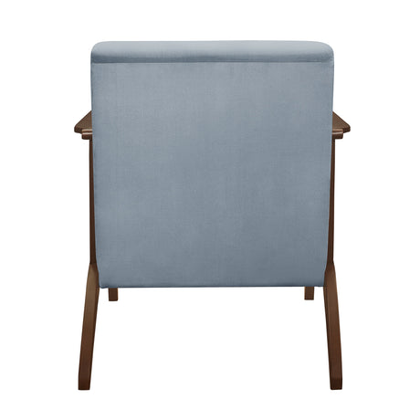 Carlson Blue Gray Accent Chair - Ornate Home