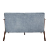 Carlson Blue Gray Loveseat - Ornate Home