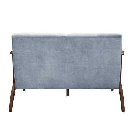 Carlson Blue Gray Loveseat - Ornate Home