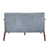 Carlson Blue Gray Loveseat - Ornate Home