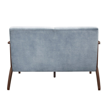 Carlson Blue Gray Loveseat - Ornate Home