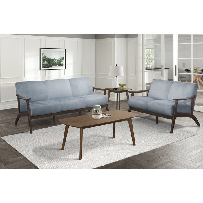 Carlson Blue Gray Loveseat - Ornate Home