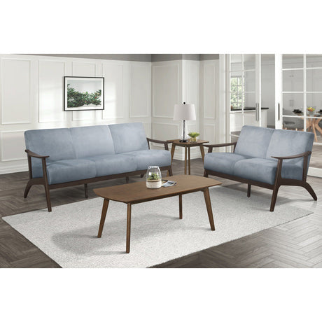 Carlson Blue Gray Loveseat - Ornate Home