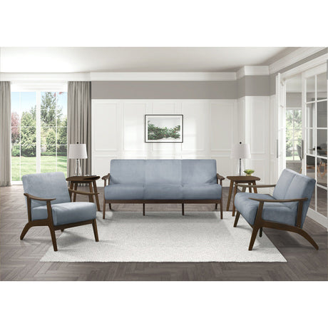 Carlson Blue Gray Loveseat - Ornate Home