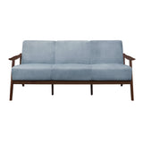 Carlson Blue / Gray Sofa & Loveseat - Ornate Home