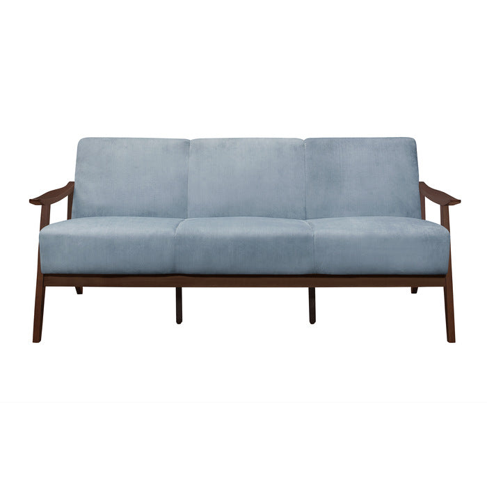 Carlson Blue / Gray Sofa & Loveseat - Ornate Home
