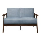 Carlson Blue / Gray Sofa & Loveseat - Ornate Home