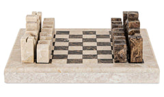 Carlson Brown Marble Chess Set - Ornate Home