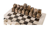 Carlson Brown Marble Chess Set - Ornate Home
