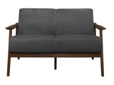 Carlson Dark Gray Loveseat - Ornate Home