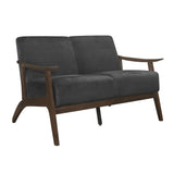 Carlson Dark Gray Loveseat - Ornate Home