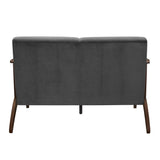 Carlson Dark Gray Loveseat - Ornate Home