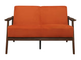 Carlson Orange Loveseat - Ornate Home