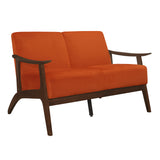 Carlson Orange Loveseat - Ornate Home