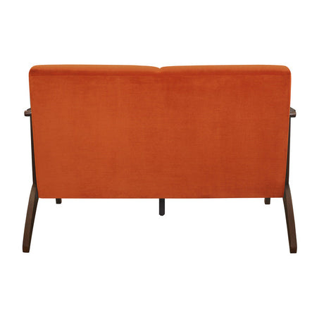 Carlson Orange Loveseat - Ornate Home