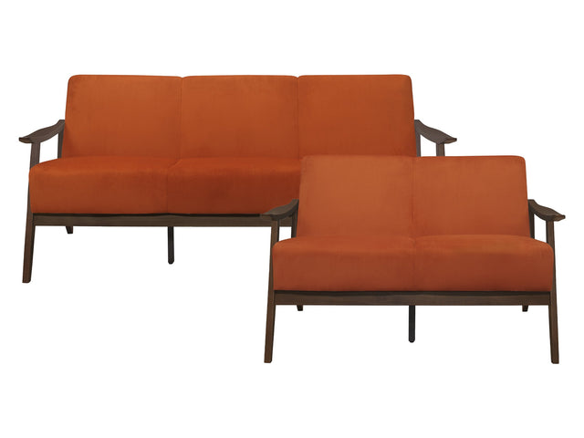 Carlson Orange Sofa & Loveseat - Ornate Home