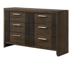 Carlton Brown Upholstered Panel Bedroom Set - Ornate Home