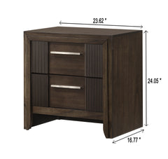 Carlton Brown Upholstered Panel Bedroom Set - Ornate Home