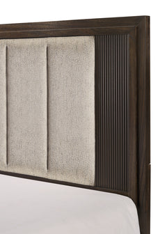 Carlton Brown Upholstered Panel Bedroom Set - Ornate Home