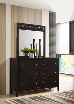 Carlton Cappuccino Dresser and Mirror - Ornate Home