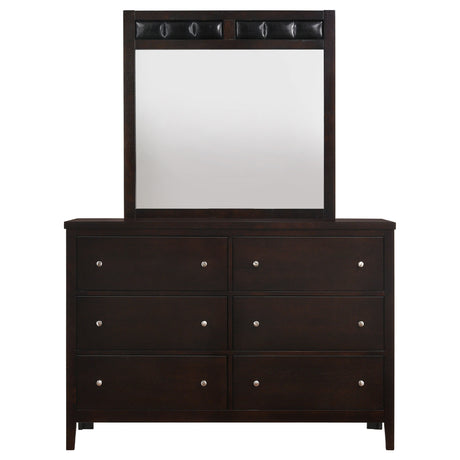 Carlton Cappuccino Dresser and Mirror - Ornate Home