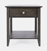Carlton Grey Brown End Table - Ornate Home