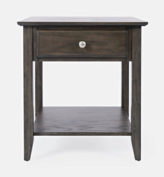 Carlton Grey Brown End Table - Ornate Home