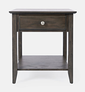 Carlton Grey Brown End Table - Ornate Home