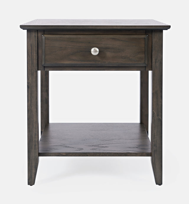 Carlton Grey Brown End Table - Ornate Home