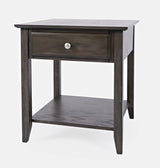 Carlton Grey Brown End Table - Ornate Home