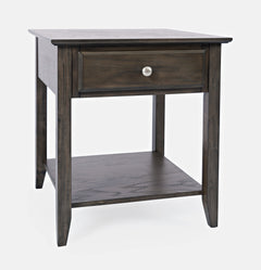 Carlton Grey Brown End Table - Ornate Home