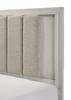 Carlton White Queen Upholstered Panel Bed - Ornate Home