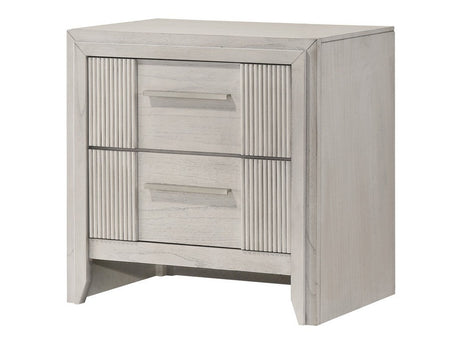 Carlton White Mist Nightstand - Ornate Home