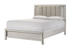 Carlton White Upholstered Panel Bedroom Set - Ornate Home