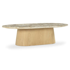 Carly Panther Stone Coffee Table - Ornate Home