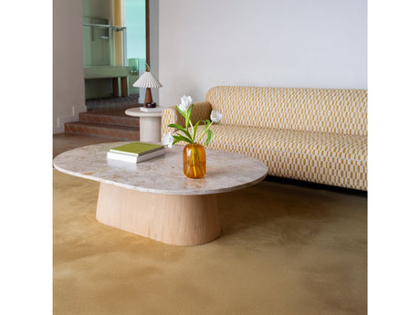 Carly Panther Stone Coffee Table - Ornate Home