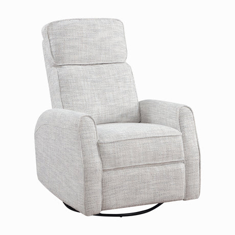 Carly Quartz Swivel Glider Reclining Chair - Ornate Home