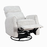 Carly Quartz Swivel Glider Reclining Chair - Ornate Home
